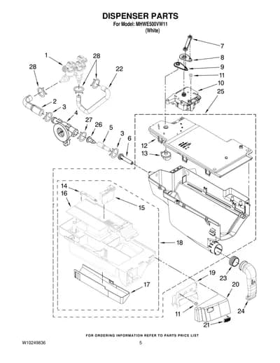DISPENSER PARTS