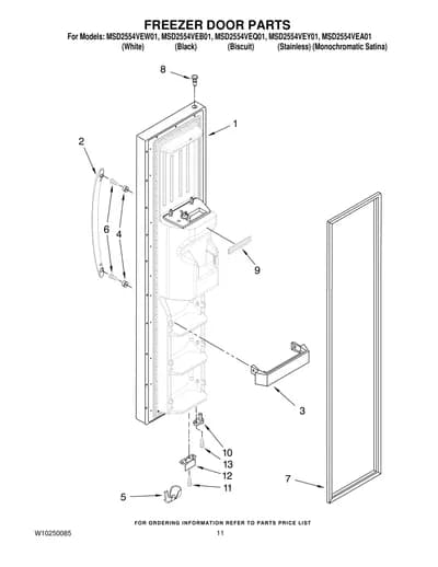 FREEZER DOOR PARTS