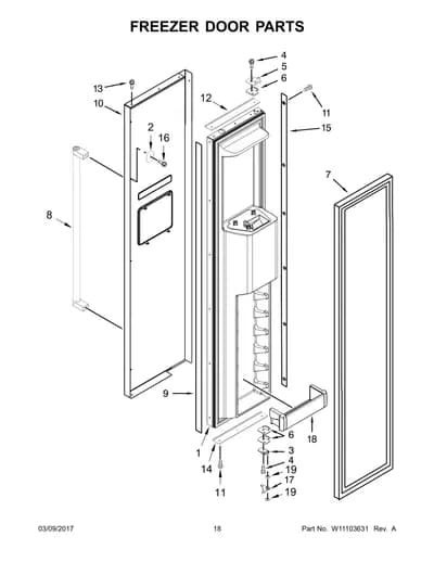FREEZER DOOR PARTS