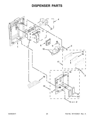 DISPENSER PARTS