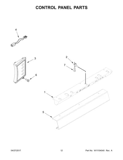 CONTROL PANEL PARTS