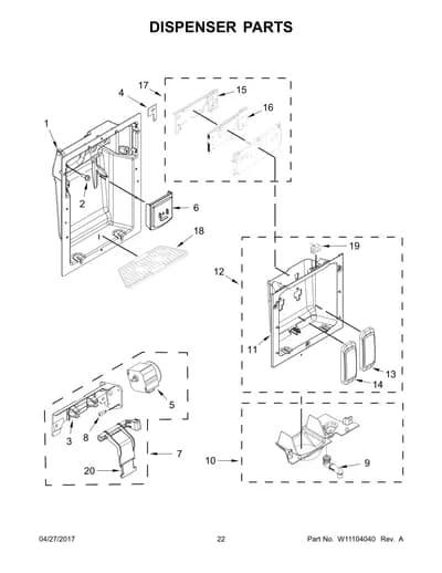 DISPENSER PARTS