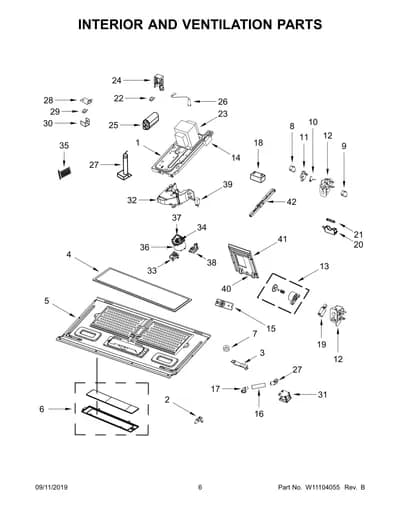 INTERIOR AND VENTILATION PARTS