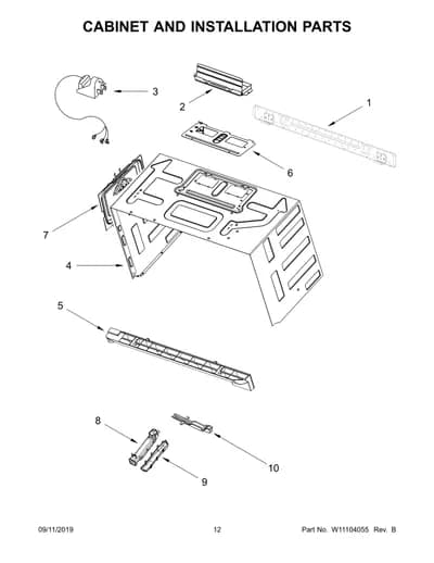 CABINET AND INSTALLATION PARTS
