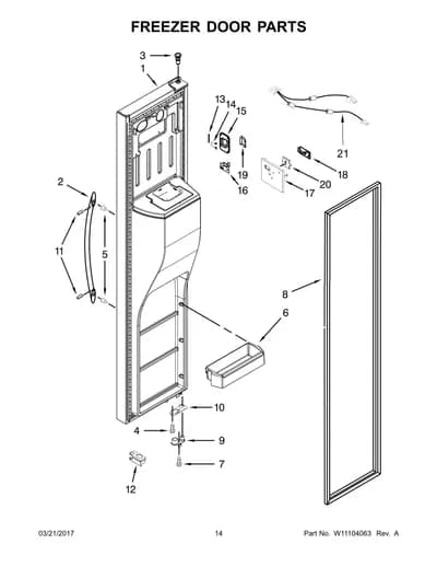 FREEZER DOOR PARTS