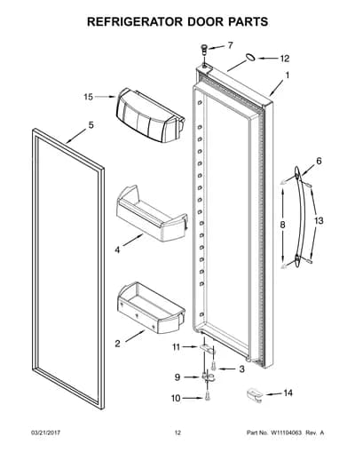 REFRIGERATOR DOOR PARTS