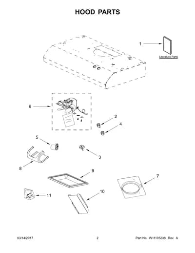 HOOD PARTS