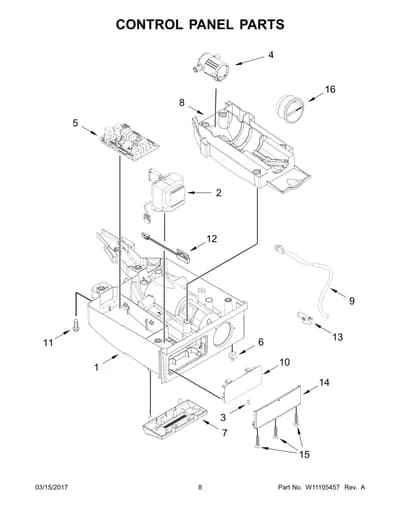CONTROL PANEL PARTS