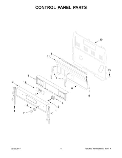 CONTROL PANEL PARTS