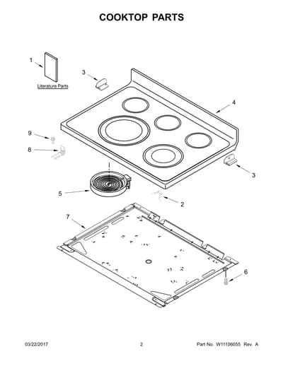 COOKTOP PARTS