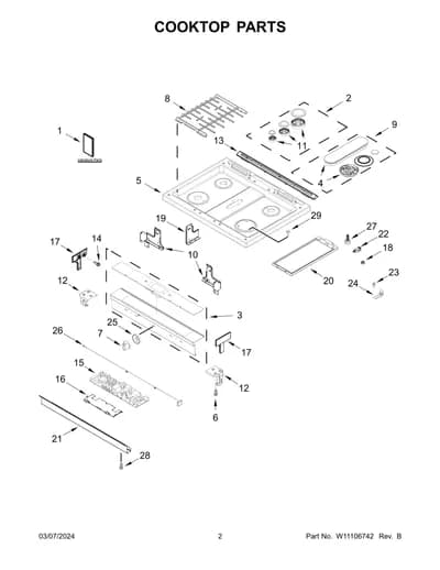 COOKTOP PARTS