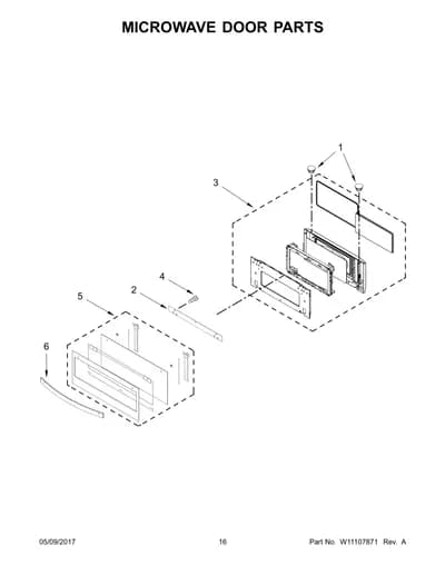 MICROWAVE DOOR PARTS
