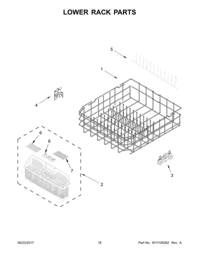 LOWER RACK PARTS