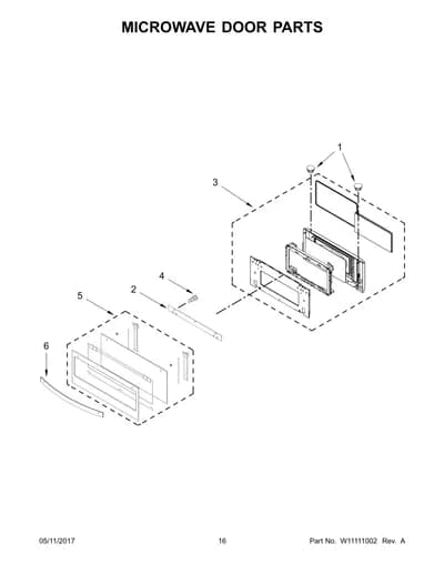 MICROWAVE DOOR PARTS