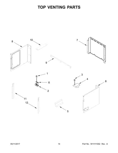 TOP VENTING PARTS
