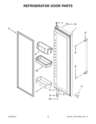 REFRIGERATOR DOOR PARTS