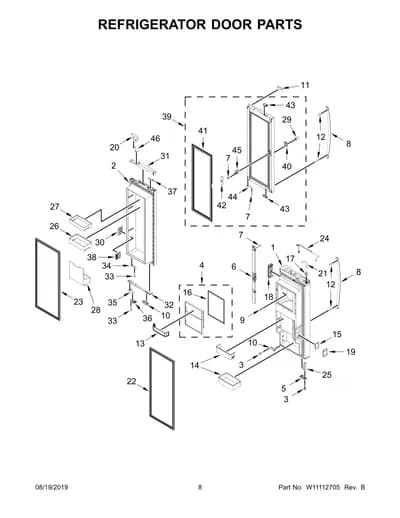 REFRIGERATOR DOOR PARTS