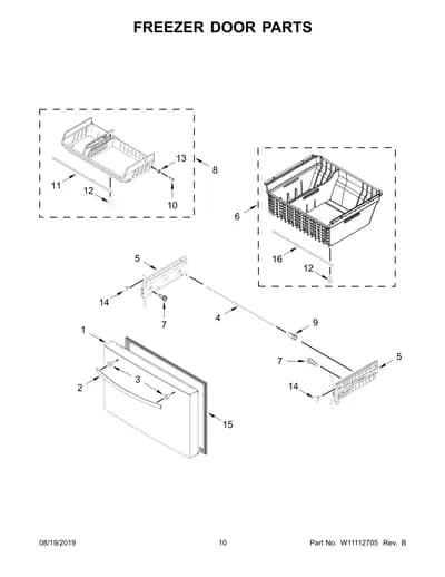 FREEZER DOOR PARTS