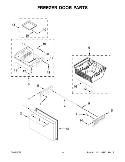FREEZER DOOR PARTS