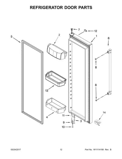 REFRIGERATOR DOOR PARTS