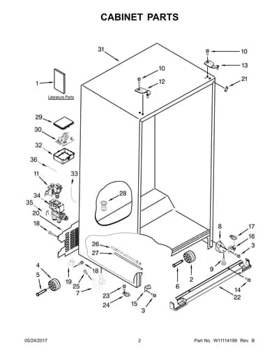 CABINET PARTS