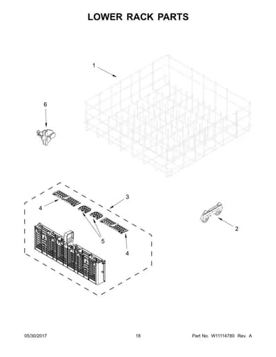 LOWER RACK PARTS