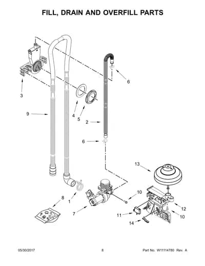 FILL, DRAIN AND OVERFILL PARTS