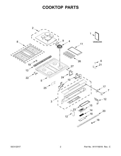 COOKTOP PARTS