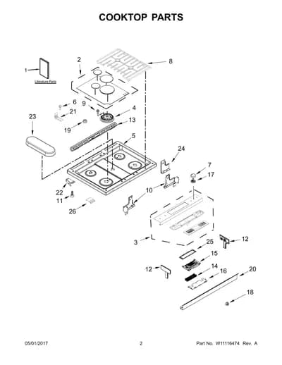 COOKTOP PARTS