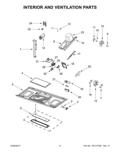 INTERIOR AND VENTILATION PARTS