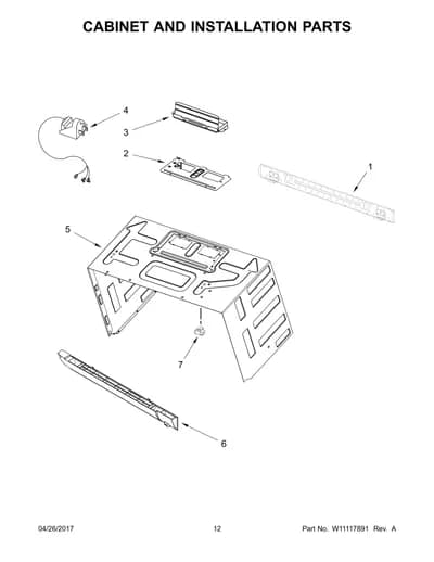 CABINET AND INSTALLATION PARTS