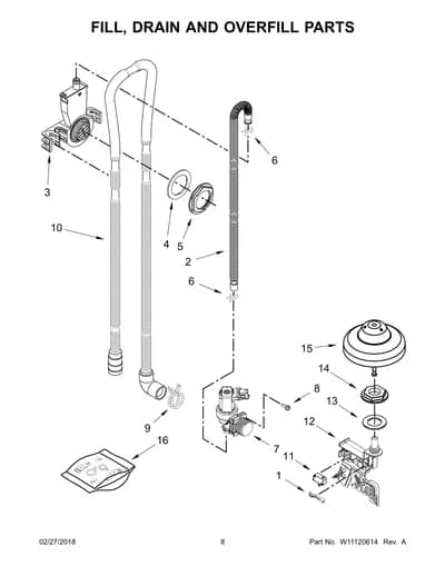 FILL, DRAIN AND OVERFILL PARTS