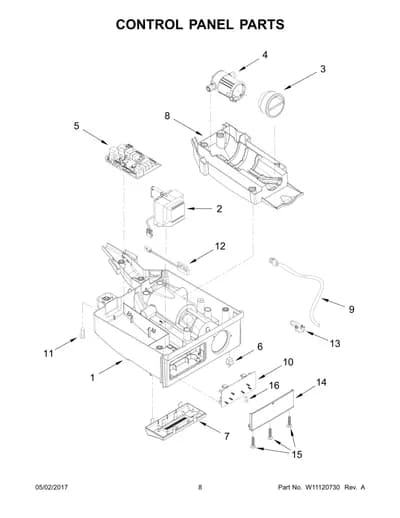 CONTROL PANEL PARTS