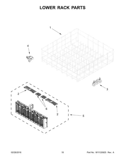 LOWER RACK PARTS