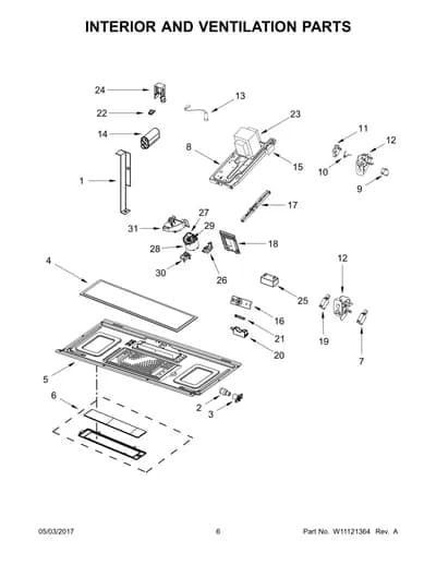 INTERIOR AND VENTILATION PARTS