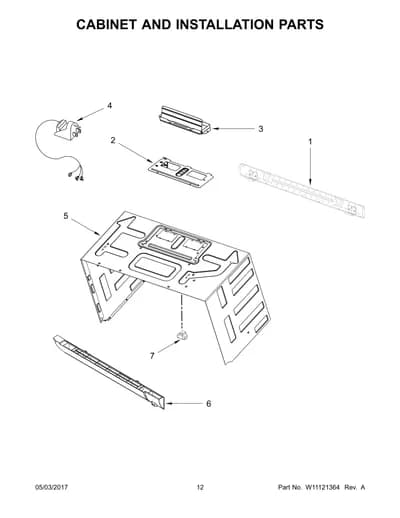 CABINET AND INSTALLATION PARTS