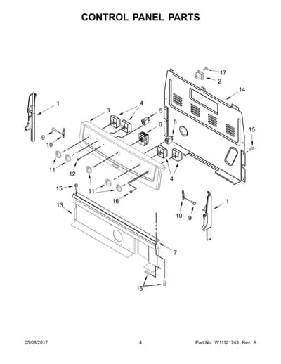 CONTROL PANEL PARTS