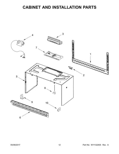 CABINET AND INSTALLATION PARTS
