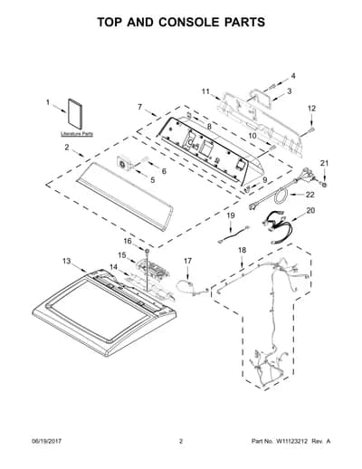 TOP AND CONSOLE PARTS