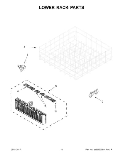 LOWER RACK PARTS