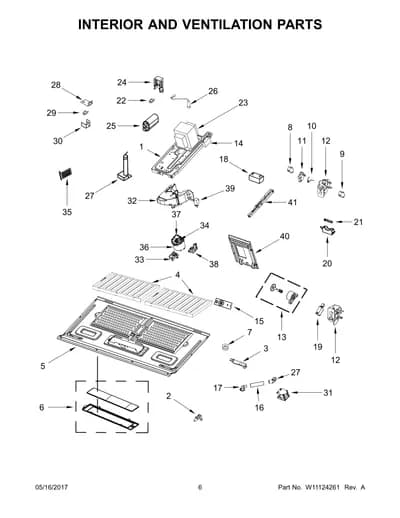 INTERIOR AND VENTILATION PARTS
