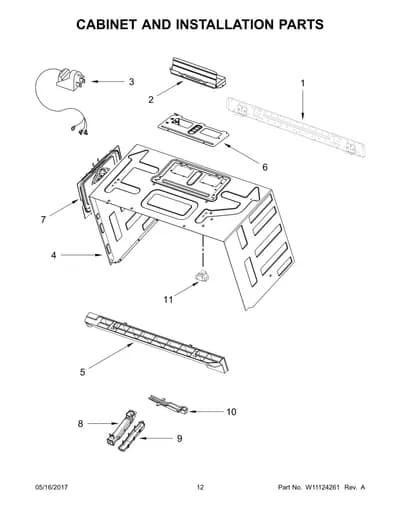 CABINET AND INSTALLATION PARTS