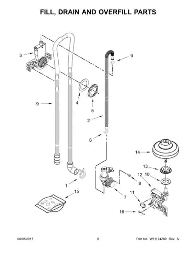 FILL, DRAIN AND OVERFILL PARTS