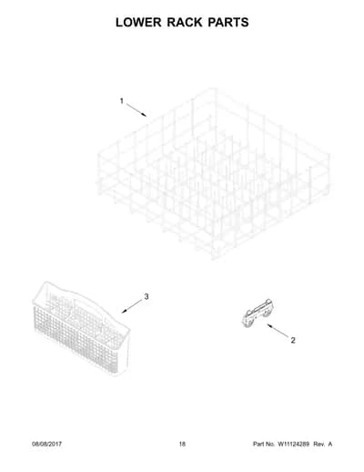 LOWER RACK PARTS