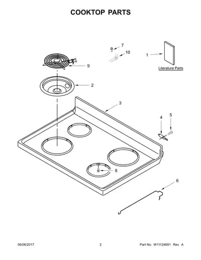 COOKTOP PARTS