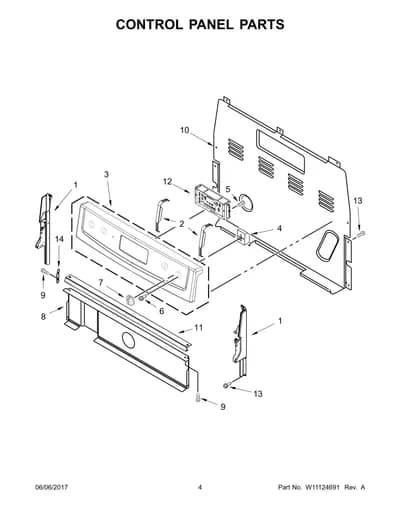 CONTROL PANEL PARTS