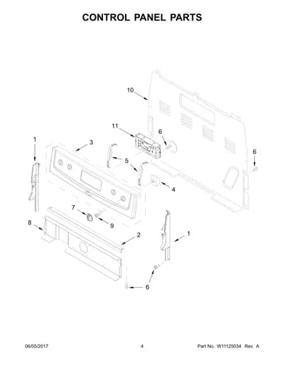 CONTROL PANEL PARTS