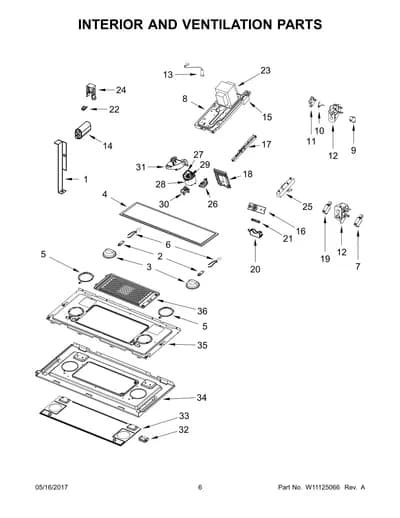 INTERIOR AND VENTILATION PARTS