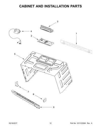 CABINET AND INSTALLATION PARTS