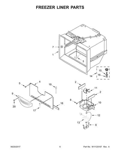 FREEZER LINER PARTS